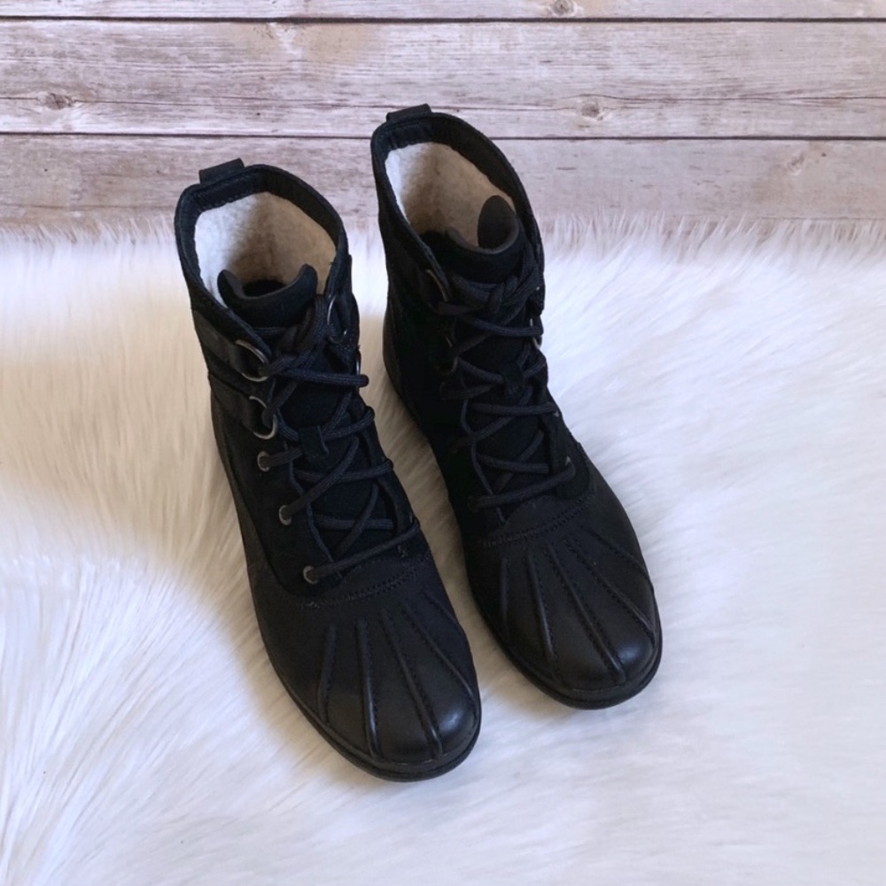 UGG Black Azaria Waterproof Duck Boots - Picture 3 of 8